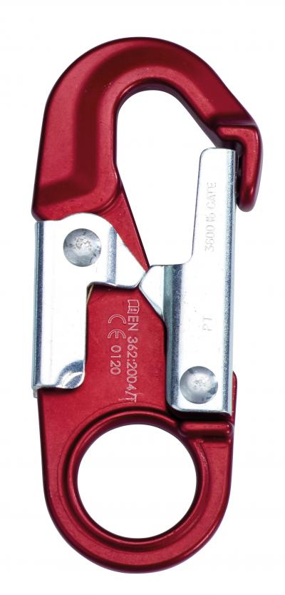P+P Small Aluminium Snap Hook #90278/Red/9695